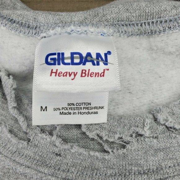 Gildan Heavy Blend Medium The Rolling Stones Lip U.S.A Graphic Distressed Collar - Picture 10 of 12